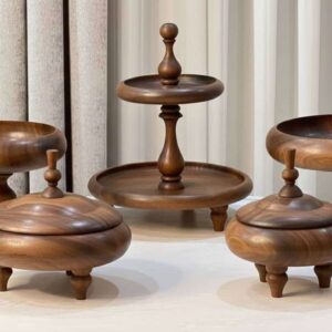 سرویس پذیرایی چوبی پایه دار کد j402