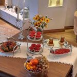 ست پذیرایی آلومینیومی طرح پروانه نقره‌ای