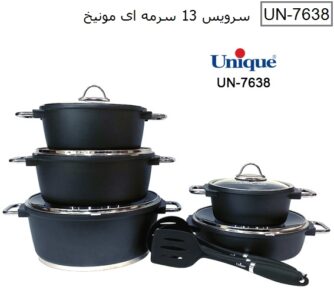 سرویس قابلمه 13 پارچه سورمه ای مونیخ یونیک کد UN-7638