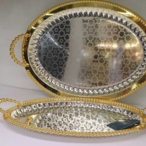 سینی عربی 2 سایز طلایی برند نجیب مدل C-NA01