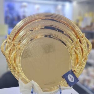 سینی عربی 3 سایز طلایی برند نجیب مدل C-NA03
