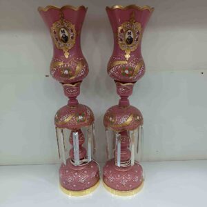 شمعدان لاله عباسی صورتی (کالباسی) کد004