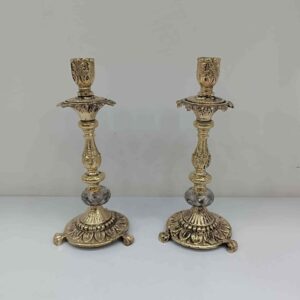 جاشمعی برنزی لوکس – جاشمعی برنزی با کریستال وارداتی