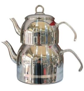 کتری قوری استیل 3 لیتر لوله دار یونیک کد UN-7216