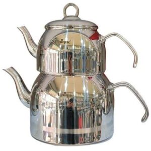 کتری قوری استیل 3 لیتر لوله دار یونیک کد UN-7216