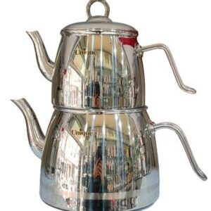 کتری قوری استیل 2.5 لیتر لوله دار یونیک کد UN-7218