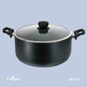 قابلمه تک سایز 32 کف گرانیت-مشکی یونیک کد UN-8111