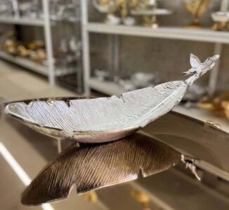 کشکول آلومنیومی پروانه نقره ای براق کد PN804-01