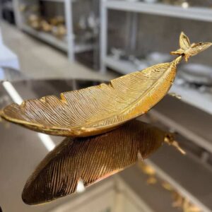 کشکول آلومنیومی پروانه طلایی براق کد PT804-01