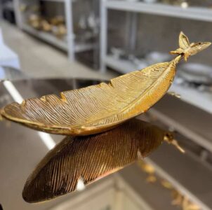 کشکول آلومنیومی پروانه طلایی براق کد PT804-01