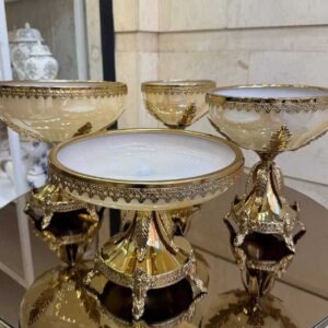 سرویس پذیرایی رویال گلد طلایی 4 تیکه کد roylG400