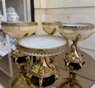 سرویس پذیرایی رویال گلد طلایی 4 تیکه کد roylG400