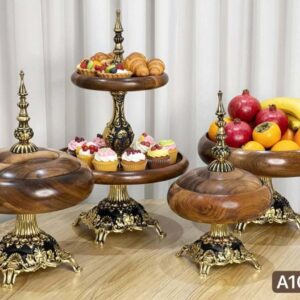 سرویس پذیرایی چوبی پایه سلطنتی کد wood-saltanati400-A101