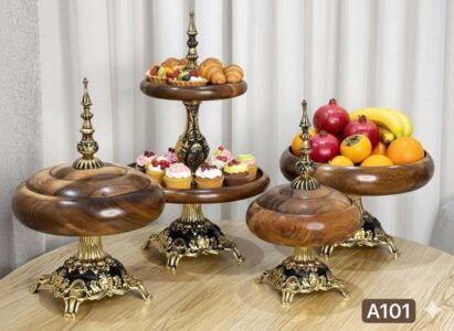 سرویس پذیرایی چوبی پایه سلطنتی کد wood-saltanati400-A101