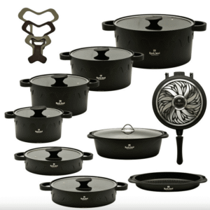 قابلمه 21 پارچه راکلند مدل لیانا مشکی کد liana-2100