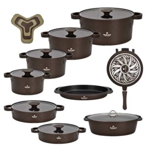 قابلمه 21 پارچه راکلند مدل لیانا قهوه ای کد liana-2101