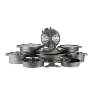 قابلمه 21 پارچه راکلند مدل تمیس طوسی کد temis-6104